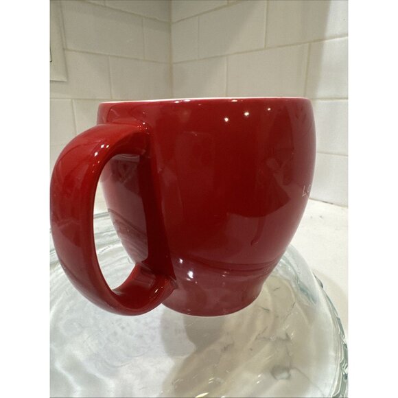 Vintage Starbucks Coffee Mug Valentines 2004 RED Feng Shui LOVE - Picture 4 of 13